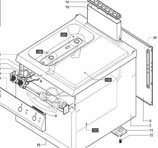 картинка Деталировка для плиты с панелью накаливания Angelo-Po 1D1FA5G от магазина Одежда+