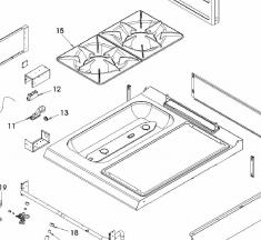 картинка Деталировка для плиты с панелью накаливания Angelo-Po 190FAB от магазина Одежда+