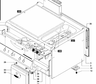 картинка Деталировка для плиты с панелью накаливания Angelo-Po 2D1TPCG от магазина Одежда+