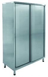 картинка Шкаф-купе нейтр. ШКН-6-3РН нерж. (1200х560х1800 мм) от магазина Одежда+