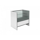 картинка Прилавок ST S (S 60120 S, 1200x600x900, остеклённый, ЛДСП16, серый) от магазина Одежда+