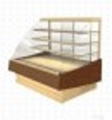 картинка Витрина холодильная ВПВ 0,30-1,54 (Elegia К 1240 Д) (RAL 6018 низ1001верх, дуб венге) от магазина Одежда+