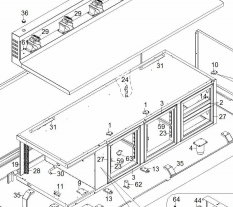 картинка Деталировка для стола охлаждающего Angelo-Po 6BR19VC от магазина Одежда+