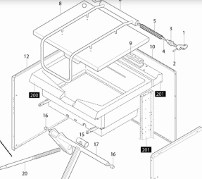картинка Деталировка для сковороды опрокидывающайся Angelo-Po 1G1BR1G от магазина Одежда+