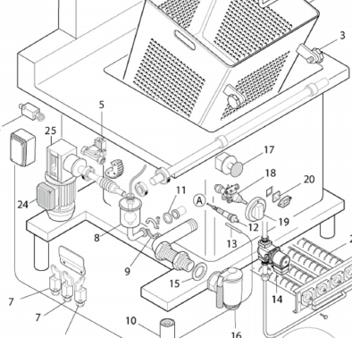 картинка Деталировка для варочного газ. котла Angelo-Po MCF20 от магазина Одежда+