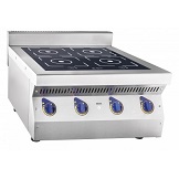 картинка Плита индукционная 4-х конфорочная КИП-47Н, настольная, 700х750х475 мм, 7 кВт, 400 В, стеклокерамика 6 мм, режим BOOST, индукционный модуль E.G.O. (возможна установка на модуль нижний МН-04) от магазина Одежда+