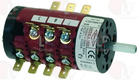 картинка Селекторный переключатель 0-3 POSITIONS 16A 400V A532/4/02 от магазина Одежда+