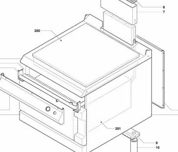 картинка Деталировка для плиты с панелью накаливания Angelo-Po 1A1TP0G от магазина Одежда+